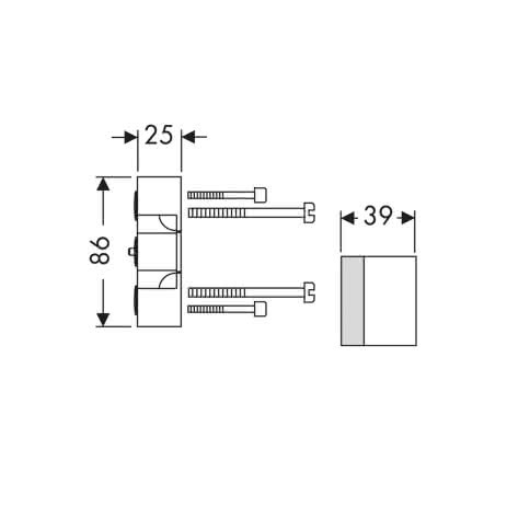 HG Verlängerungsset Axor iBox universal 25mm