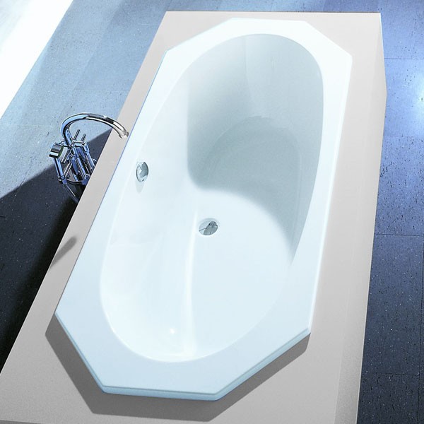 Hoesch Armada 1800x800x450 mm Achteck-Badewanne Einbaubadewanne Weiß 6169.010