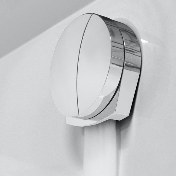 Hoesch Badewanne iSensi Eck 1700x750 Monoblock links mit Überlaufbefüllung chrom, angeformter Schürze