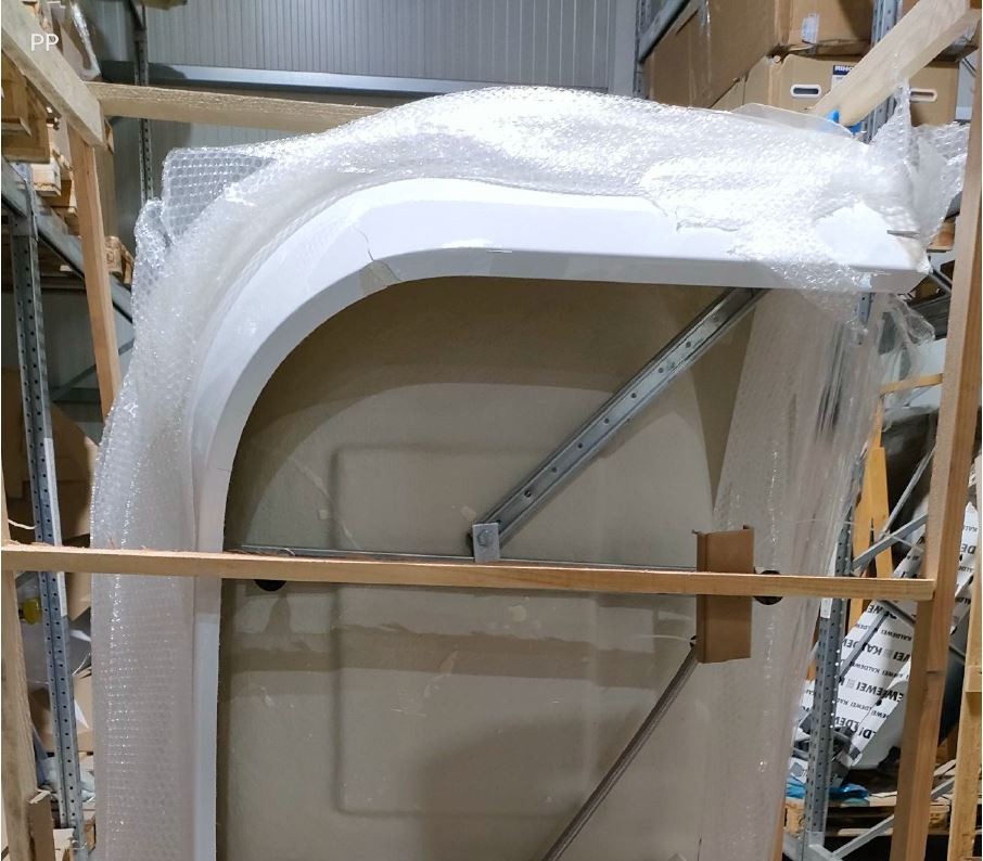 Hoesch Badewanne iSensi Eck 1900x900 Monoblock links mit Überlaufbefüllung weiß, angeformter Schürze weiß