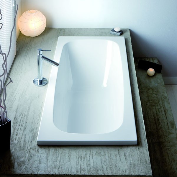 Hoesch Capri 1600x750x420 mm Rechteckbadewanne Einbaubadewanne Weiß 6195.010