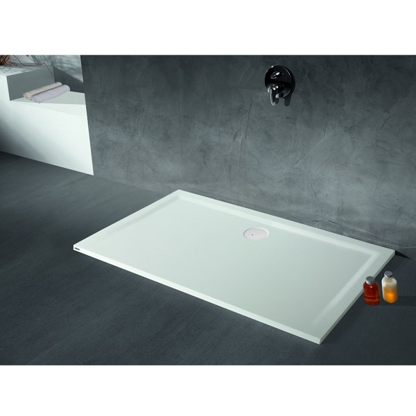 HO DW Muna 1800x700x30 ohne Antirutsch, Material Solique, weiß