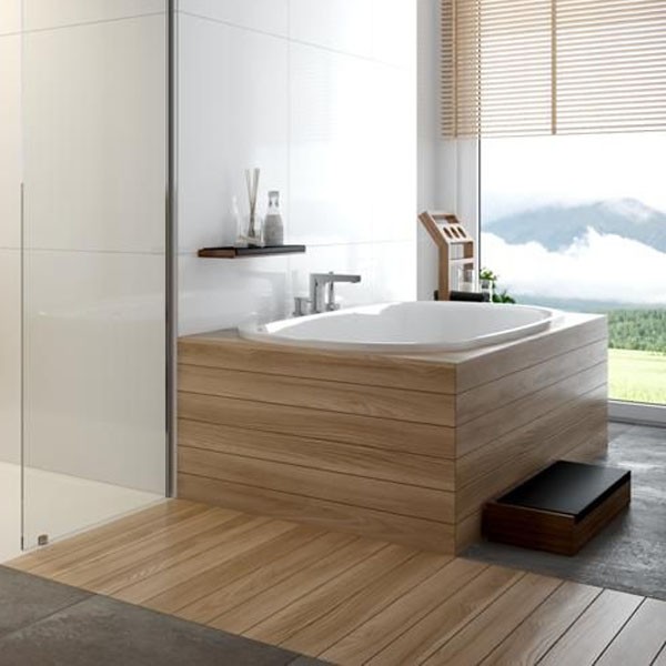 Hoesch iSENSI 1800x800x450 mm Oval-Badewanne Einbaubadewanne Weiß 3837.010