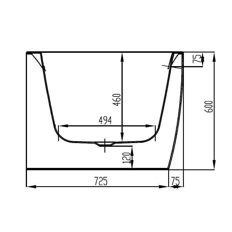 Hoesch Procasa Eckbadewanne 180x80 Monoblock Version links mit Befüllung