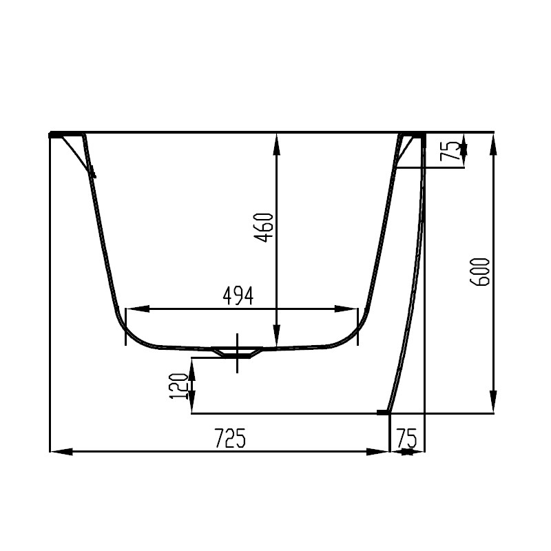 Hoesch Procasa Eckbadewanne 180x80 Monoblock Version rechts mit Befüllung