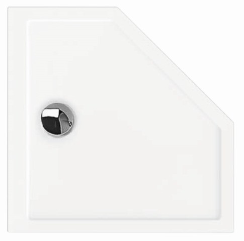 Hoesch Duschwanne Samar Fünfeck 900x900x20, weiß