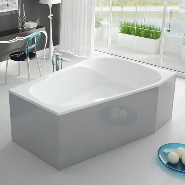 Hoesch Spectra 1800x1200x480 mm Trapez-Badewanne Einbaubadewanne Rechts Weiß 3667.010