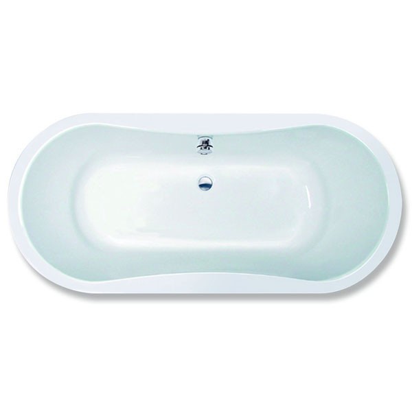 Hoesch Tacna 1800x800x450 mm Oval-Badewanne Einbaubadewanne Weiß 5539.010
