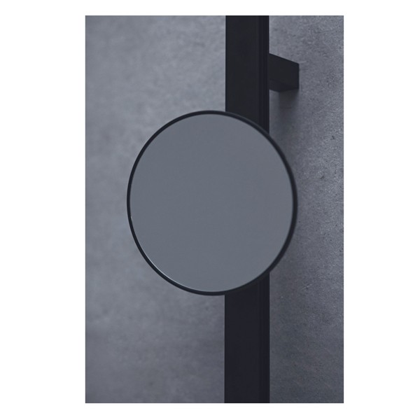 IS Beauty Bar Accessoires-Kombi. Alu+ S700 mit Spiegel d:200mm Silk Black
