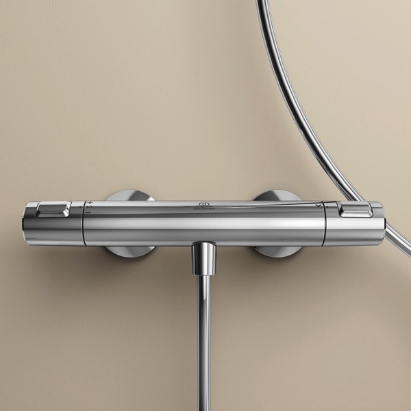 IS Brausethermostat AP CERATHERM25, Ausld. 80mm, Chrom