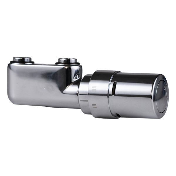 Anschlussblock Eckform Chrom