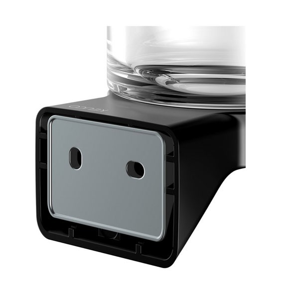 KE Glashalter Aveno 14650,  mit Echtkristall-Glas, schwarz matt