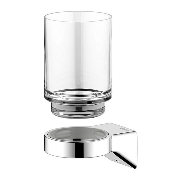 KE Glashalter Aveno 14650,  mit Echtkristall-Glas, verchromt