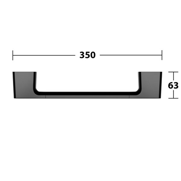 KE Haltegriff Aveno 14607,  300 mm, schwarz matt