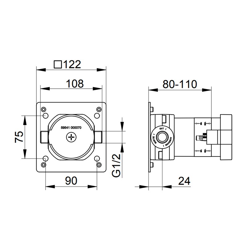 KE UP Funktionseinheit IXMO 59541, für Absperrventil DN15