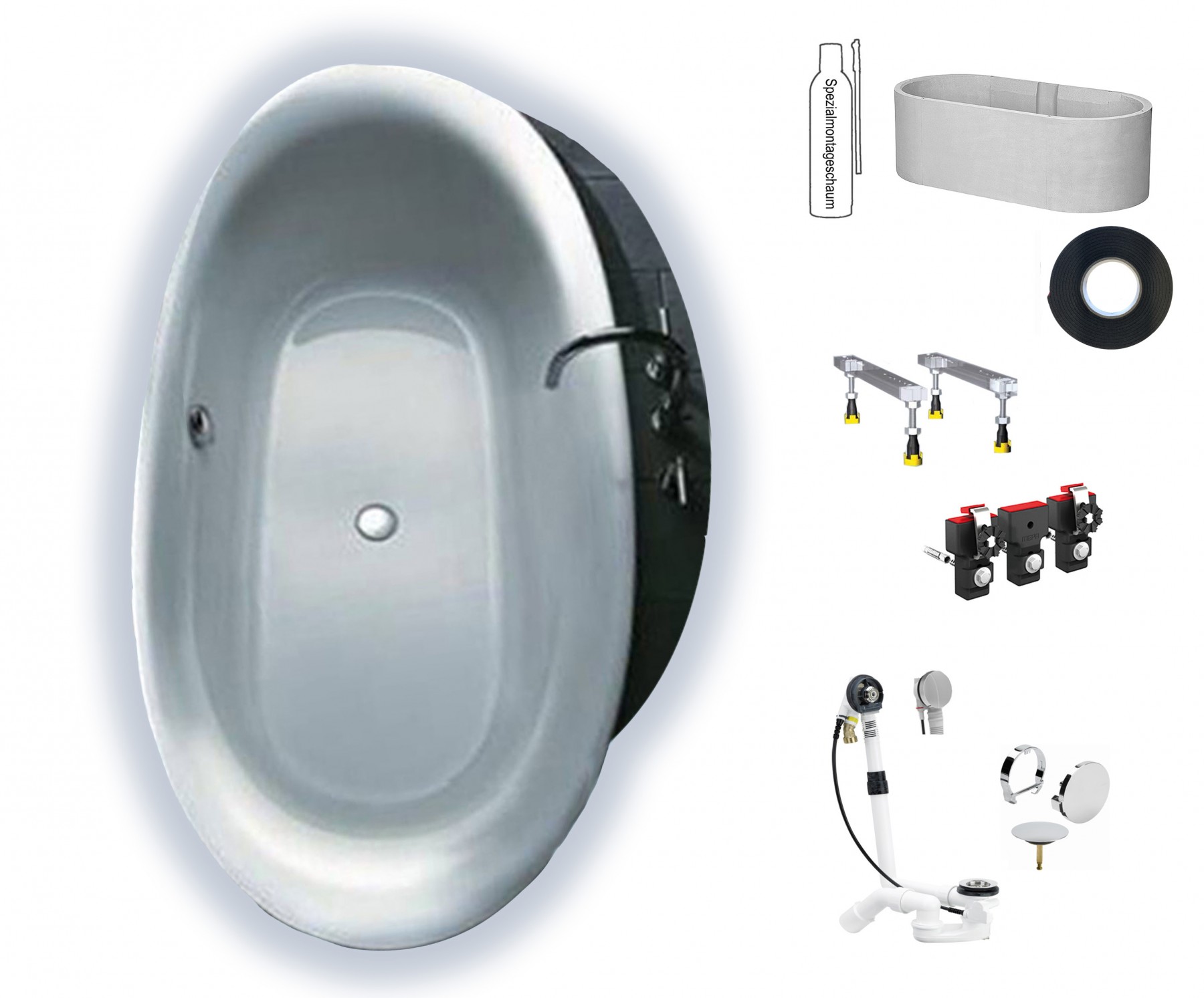 Koralle Progress T900 1900x900 Badewanne oval VM402190090201/ K61930000 ABVERKAUF