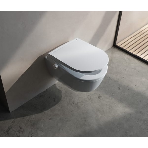 LF WC-Sitz+Deckel CLEANET PRO LITE Spülrandloses Wand-WC, weiß