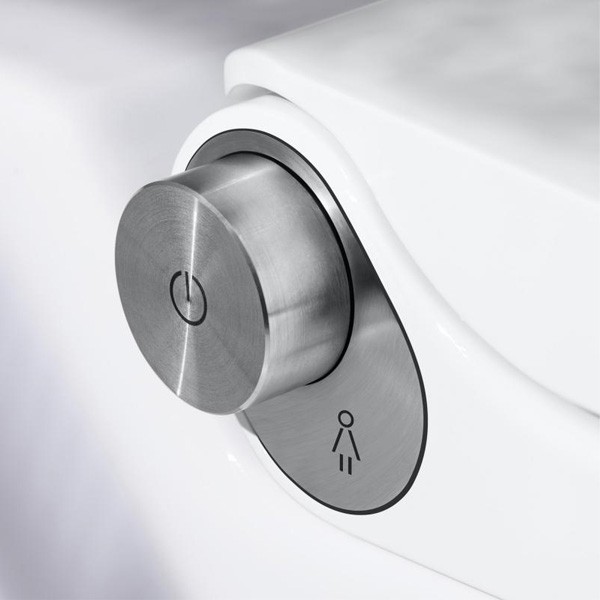 LF Dusch-T-WC wandh. RIVA 600x355x405 spülrandlos schwarz glänzend