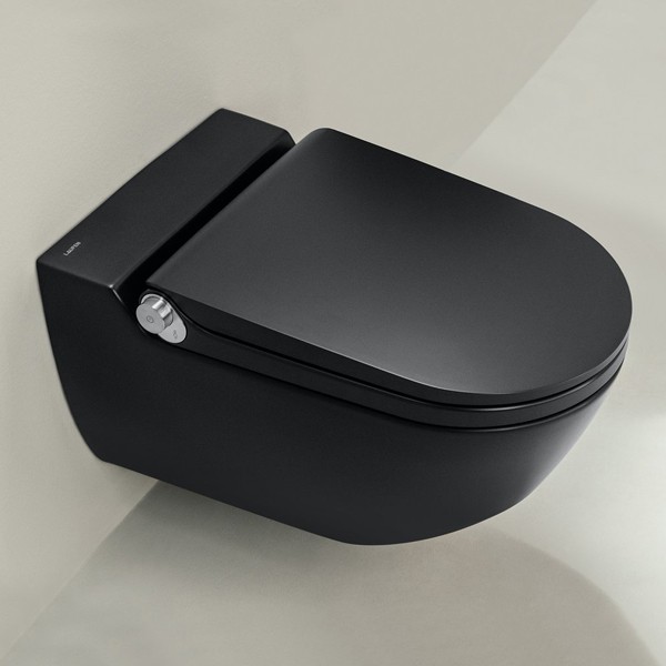 LF Dusch-T-WC wandh. RIVA 600x355x405 spülrandlos schwarz matt