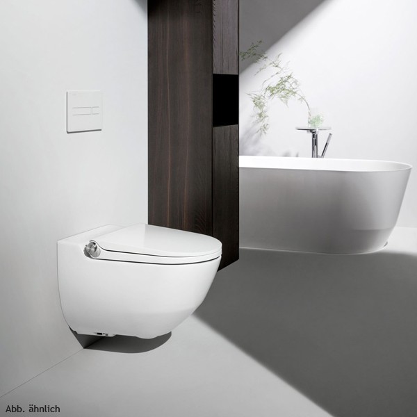 LF Dusch-T-WC wandh. RIVA 600x355x405 spülrandlos schwarz matt