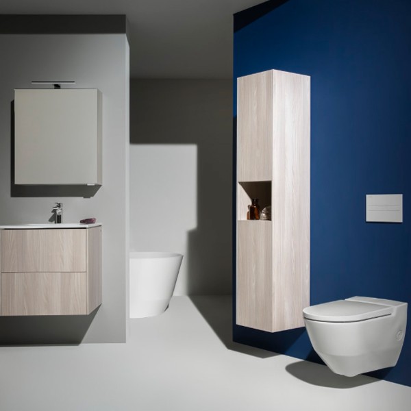 LF Wand-Tiefspül-Dusch-WC CLEANET NAVIA 580x360 rimless ext Anschluss weiß matt