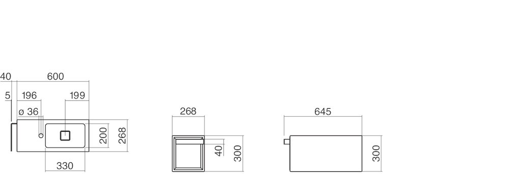 Alape Waschplatz XS2 5075800 Weiß