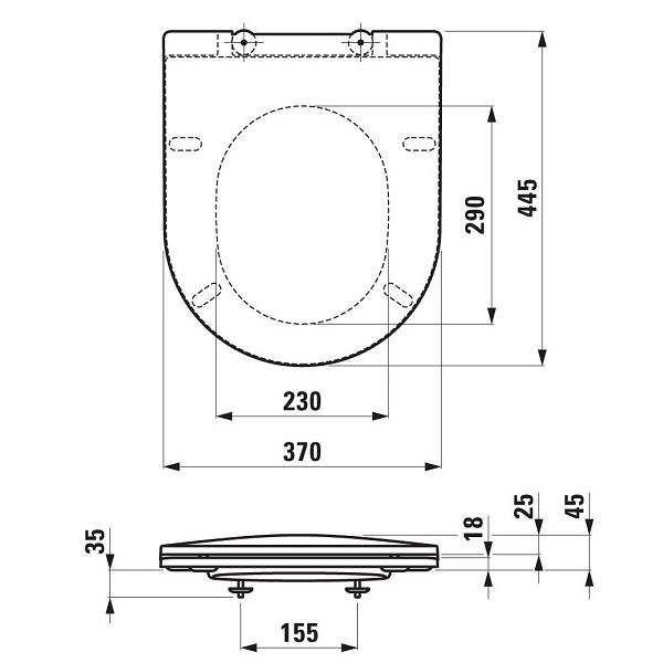 Laufen WC Sitz mit Deckel PRO weiß