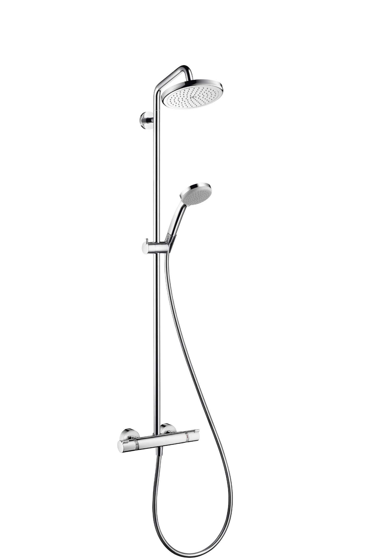 Hansgrohe Showerpipe Croma 220 für Dusche chrom mit Thermostat