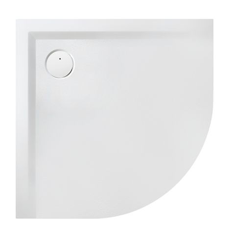Hoesch Duschwanne Muna 1/4-Kreis 900x900x30 mit Antirutsch, Material Solique, weiß