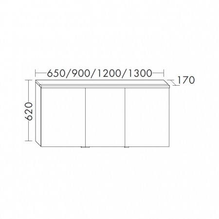 Burgbad Teno - for me Spiegelschrank 1200  