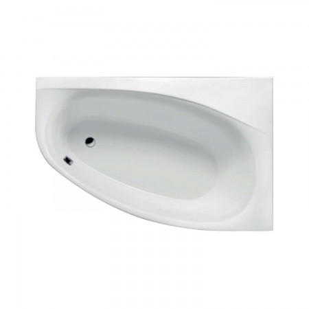 Acryl-Badewanne Kameleon 170 x 110 x 46cm weiss rechts Bodenlänge 127cm, 224 Liter