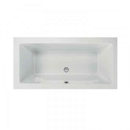 Acryl-Badewanne Lupor 200 x 90 x 49cm weiss Bodenlänge 144cm, 345 Liter