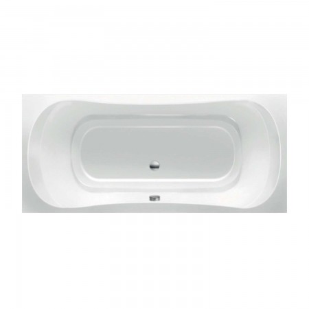 Acryl-Badewanne Nedal 200 x 90 x 49cm weiss Bodenlänge 142,5cm, 345 Liter