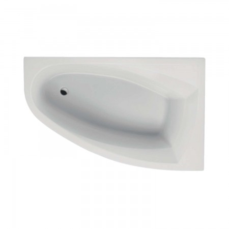 Acryl-Badewanne Silver 160 x 100 x 42,5cm weiss rechts Bodenlänge 122cm, 215 Liter