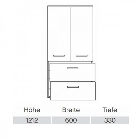 Pelipal Pineo Midischrank Comfort N PG2  