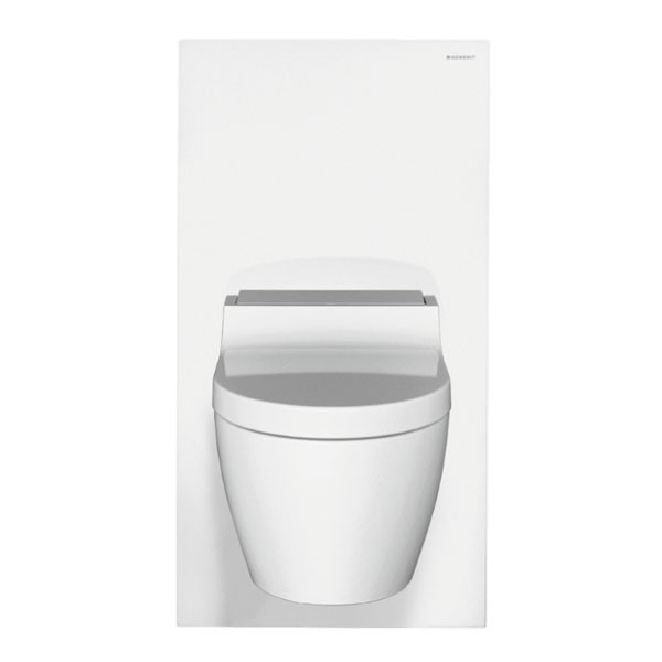 Geberit Monolith Sanitärmodul für Wand-WC 101 cm Glas weiß