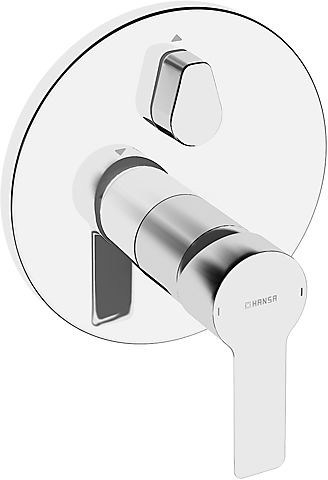 HA Funktionseinheit m. Dekorset Einhand- Wa-Batterie Hansaligna 8385 chrom