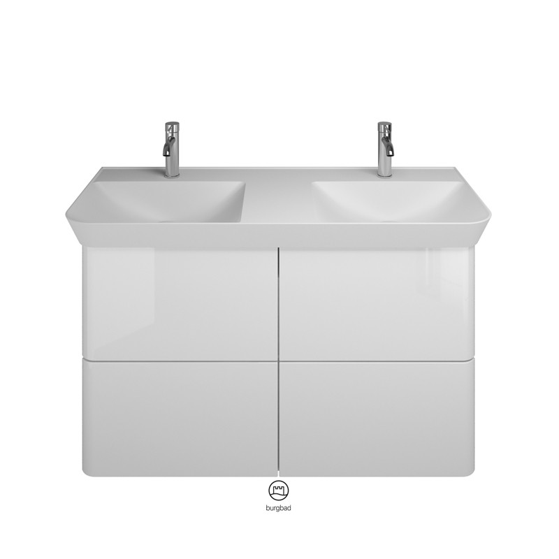 Burgbad Iveo Mineralguss-Waschtisch+Waschtischunterschrank (SFFX120)