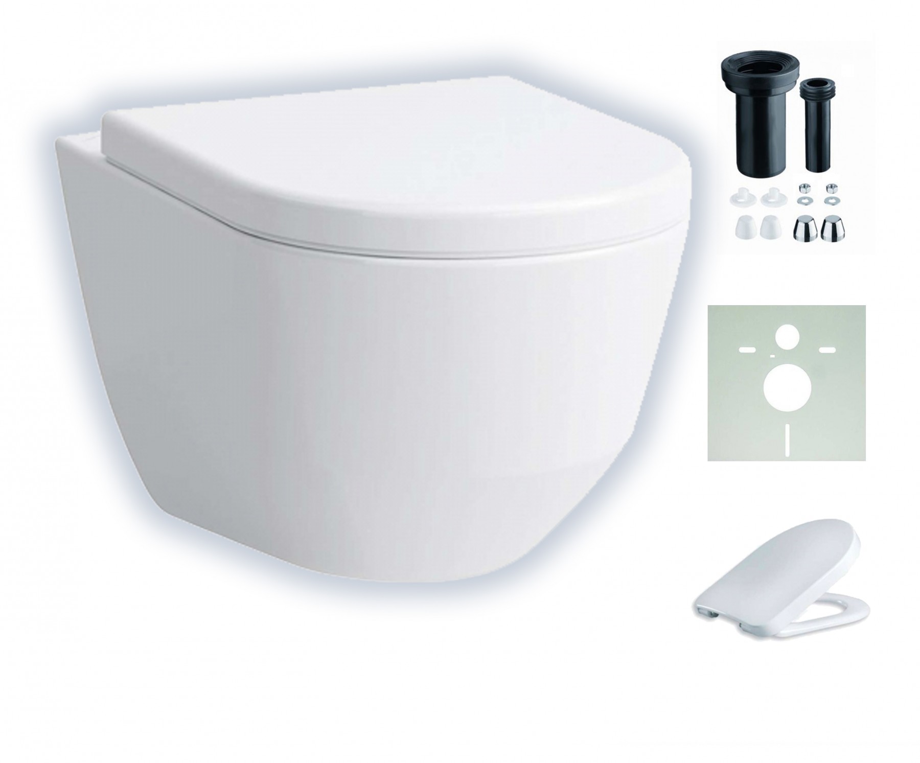 Laufen Pro spülrandloses, wandhängendes Tiefspül-WC mit CleanCoat-Beschichtung H8209664000001