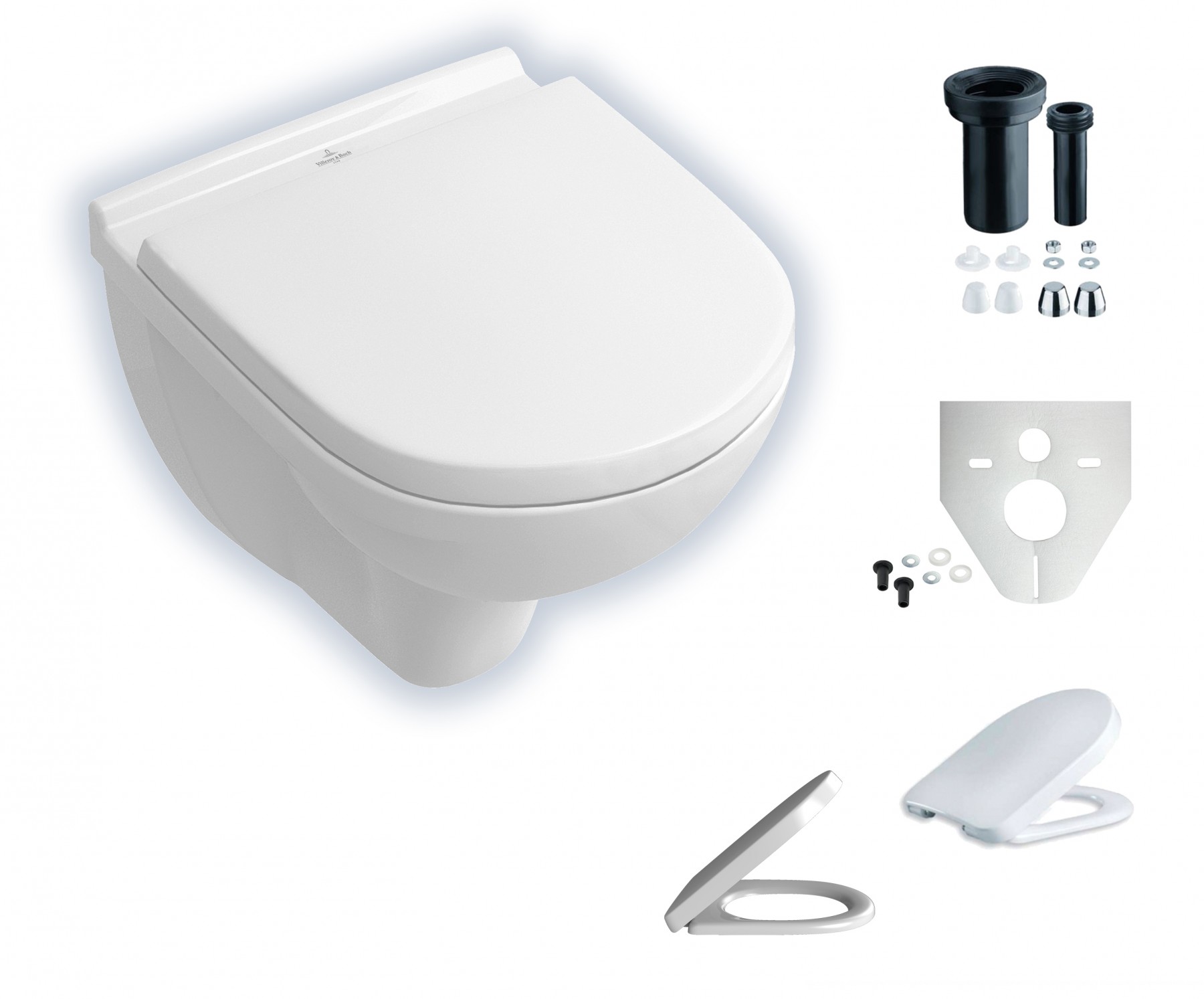 Villeroy & Boch O.Novo wandhängendes-Tiefspül-WC Compact 56881001