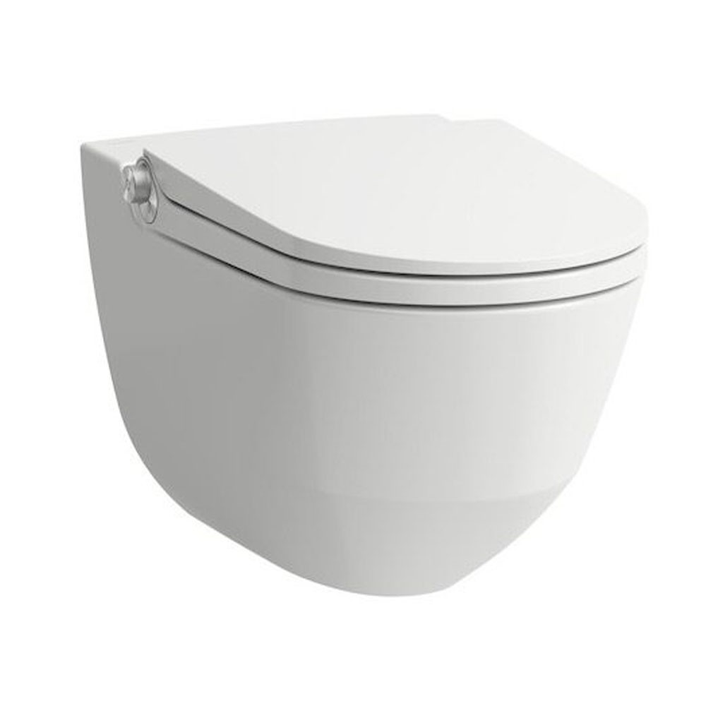 Laufen Wand-Tiefspüler Dusch-WC CLEANET RIVA 355x600 mm spülrandlos weiß