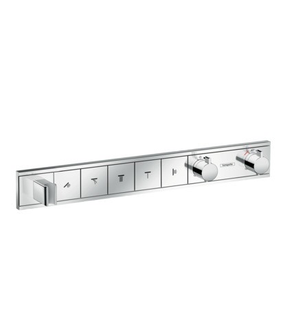 HG Thermostat Unterputz RainSelect Fertigset 5 Verbraucher chrom