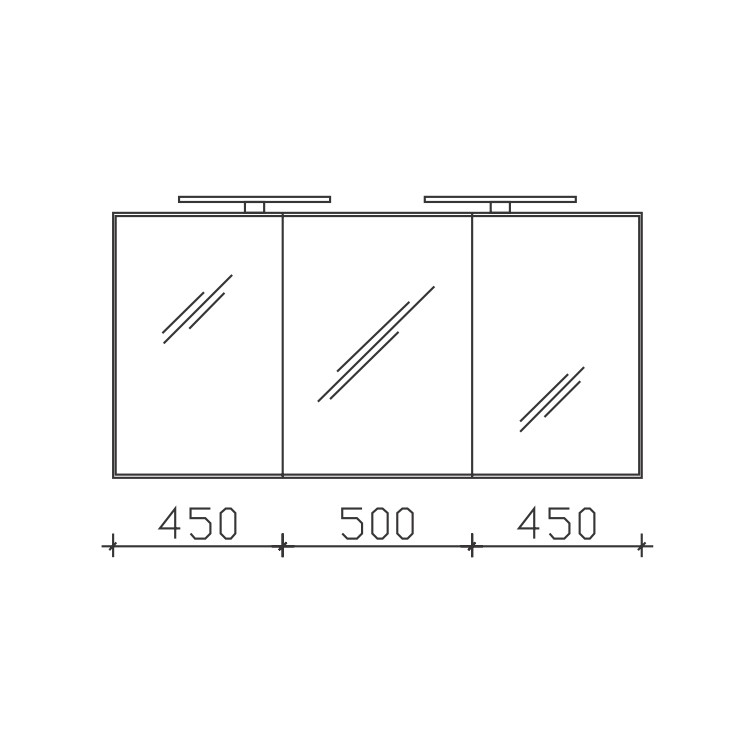 Pelipal Solitaire 6005 Spiegelschrank 1400