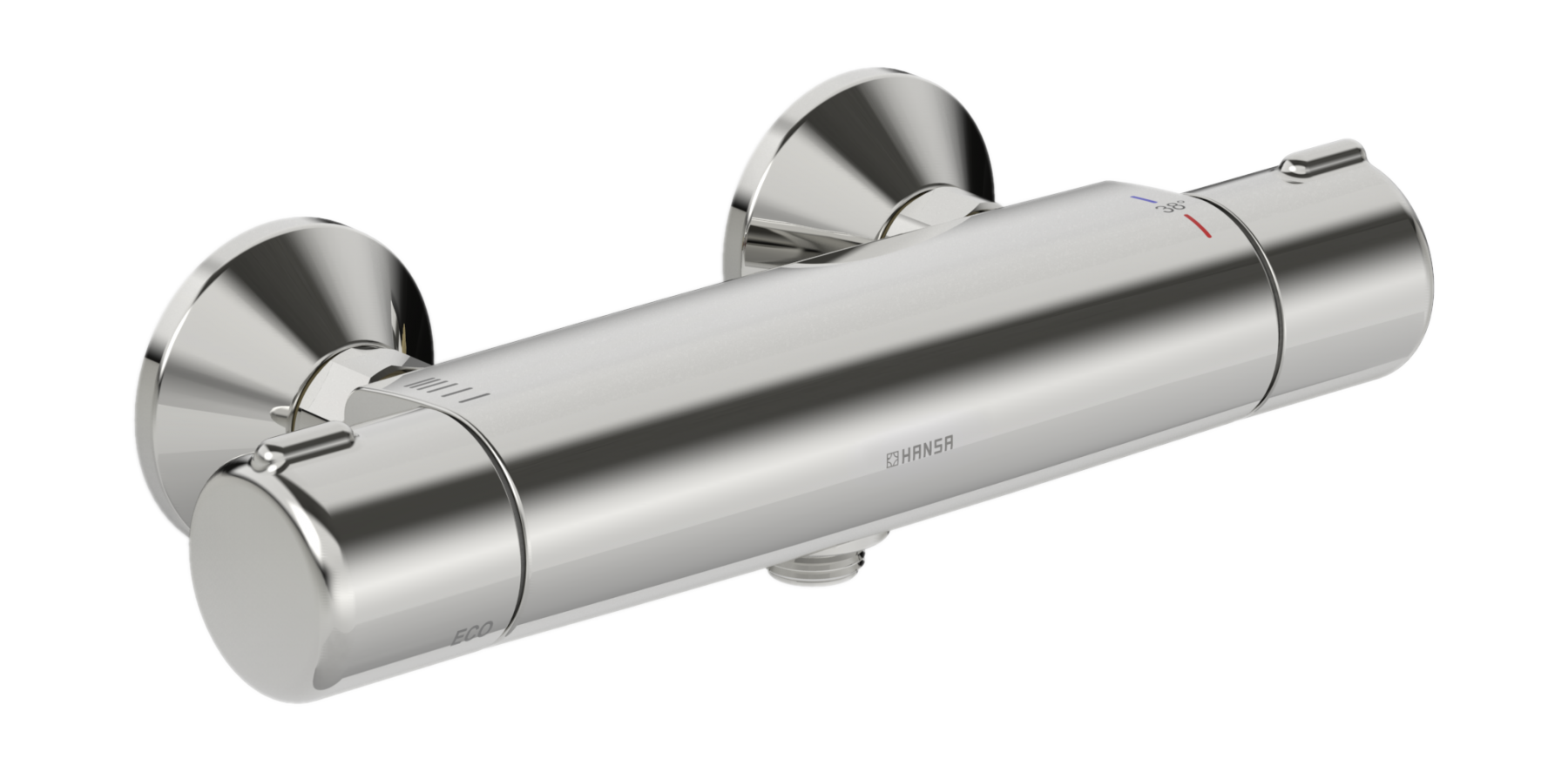 HA Brause-Therm.-Batterie für Wandaufbau Hansamicra 5815 2171 verchromt