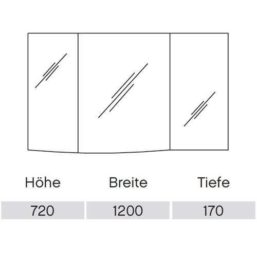 Pelipal Contea Spiegelschrank 1200