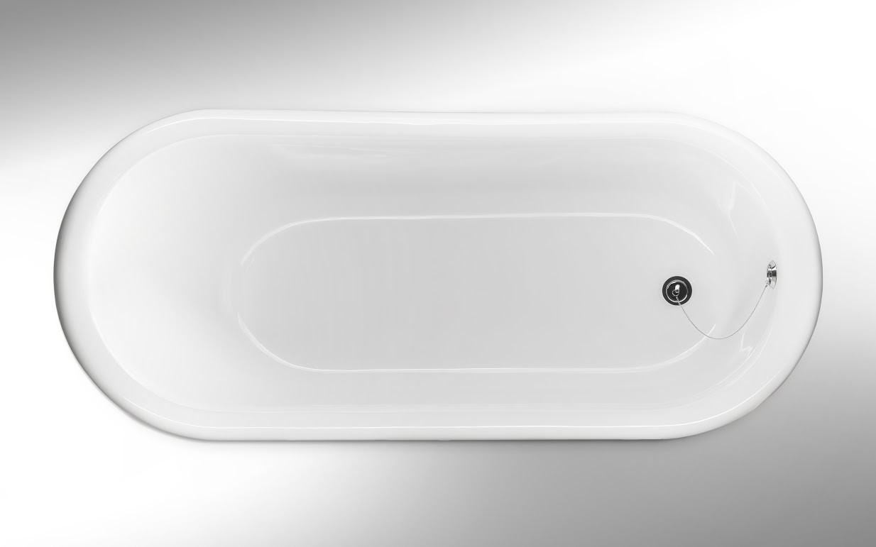 Nostalgische Badewanne Serie 1930  Freistehende Wanne 170x75x75cm