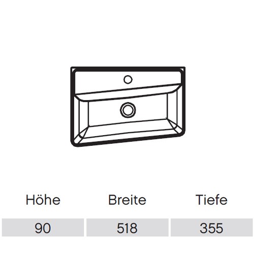 Pelipal Solitaire 6905 Mineralmarmor-Waschtisch 518