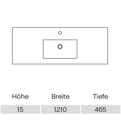 Pelipal Solitaire 6040 Keramikwaschtisch 1210