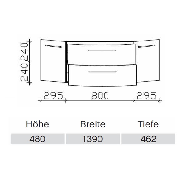 Pelipal Cassca Waschtischunterschrank Comfort N  