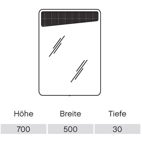 Pelipal Solitaire 6905 Funktionsspiegel 500